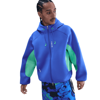 PROJECT F.R.O.G FULL ZIP HOODIE - HYPER ROYAL / GREEN SHOCK