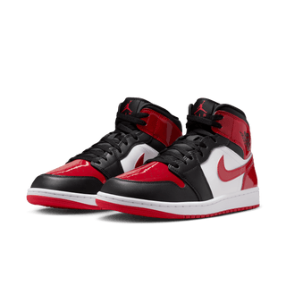 AIR JORDAN 1 MID SE "PATENT BRED TOE"