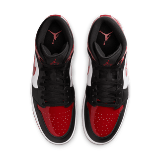 AIR JORDAN 1 MID SE "PATENT BRED TOE"