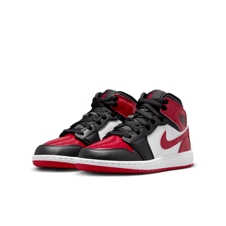AIR JORDAN 1 MID SE (GS) "PATENT BRED TOE"