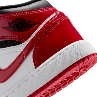 AIR JORDAN 1 MID SE (GS) "PATENT BRED TOE"