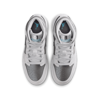 AIR JORDAN 1 MID SE (GS) - PHOTON DUST / BLUE CHILL