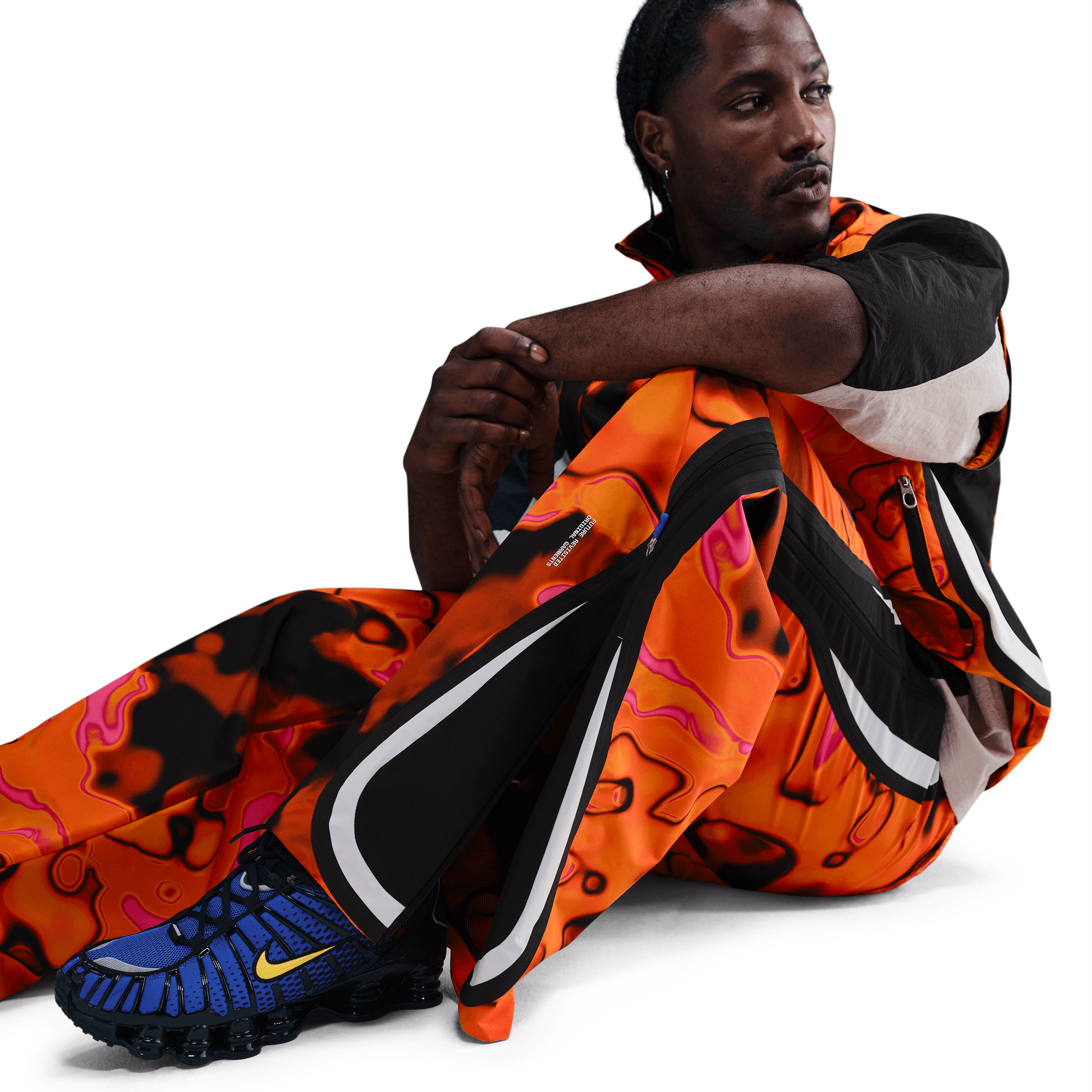 PROJECT F.R.O.G STORM-FIT TRACK PANT - TOTAL ORANGE / WHITE PROJECT F.R.O.G STORM-FIT TRACK PANT - TOTAL ORANGE / WHITE