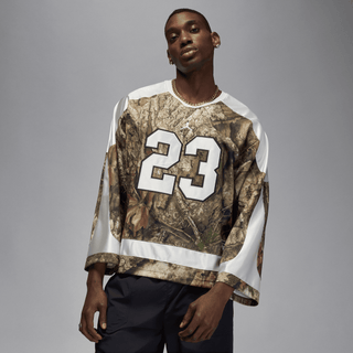 BROOKLYN REALTREE HOCKEY JERSEY - MEDIUM OLIVE / SAIL