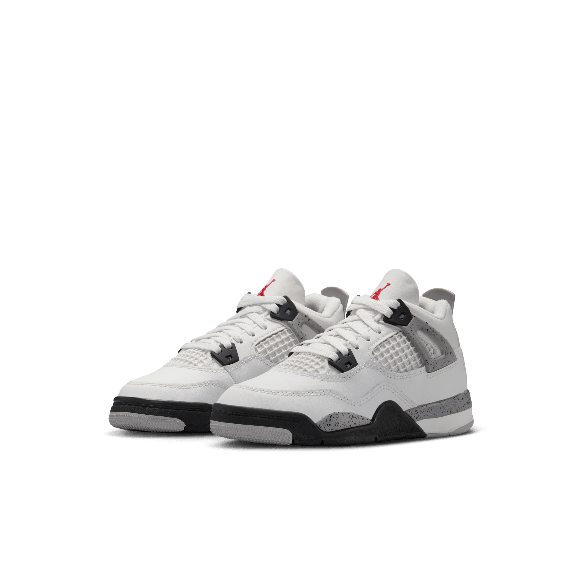Air Jordan 4 Retro Edge GS Sneakers in White/Hyper Violet
