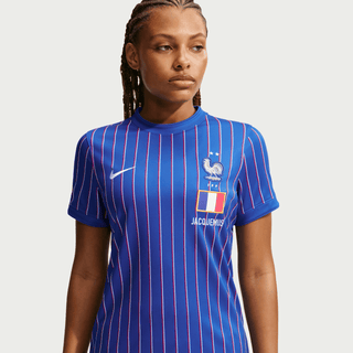 FRANCE X JACQUEMUS X NIKE "X2" WMNS DRI-FIT PREMATCH JERSEY - GAME ROYAL / UNIVERSITY RED