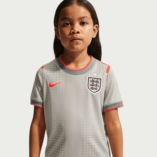 ENGLAND X PALACE X NIKE "X2" KIDS DRI-FIT ACADEMY PREMATCH JERSEY - PEWTER GREY / BRIGHT CRIMSON