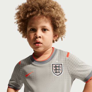 ENGLAND X PALACE X NIKE "X2" KIDS DRI-FIT ACADEMY PREMATCH JERSEY - PEWTER GREY / BRIGHT CRIMSON