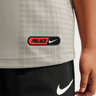 ENGLAND X PALACE X NIKE "X2" KIDS DRI-FIT ACADEMY PREMATCH JERSEY - PEWTER GREY / BRIGHT CRIMSON