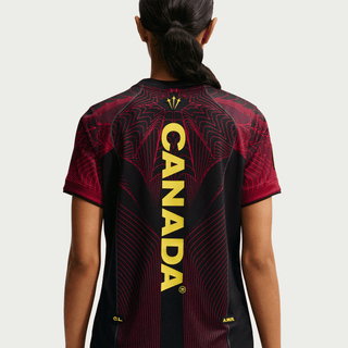 CANADA X NOCTA X NIKE "X2" WMNS DRI-FIT PREMATCH JERSEY - BLACK / GYM RED