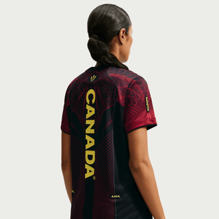 CANADA X NOCTA X NIKE "X2" WMNS DRI-FIT PREMATCH JERSEY - BLACK / GYM RED