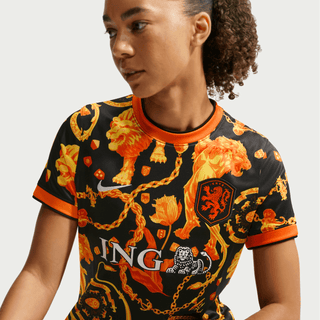 NETHERLANDS X PATTA X NIKE "X2" WMNS PREMATCH JERSEY - BLACK / ORANGE