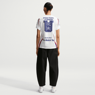 USA X V.A.A. X NIKE "X2" WMNS PREMATCH JERSEY - WHITE / DEEP ROYAL BLUE
