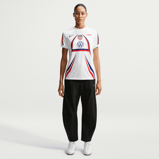 USA X V.A.A. X NIKE "X2" WMNS PREMATCH JERSEY - WHITE / DEEP ROYAL BLUE
