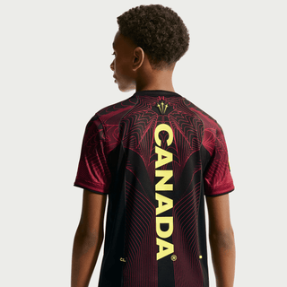 CANADA X NOCTA X NIKE "X2" KIDS DRI-FIT PREMATCH JERSEY - BLACK / GYM RED