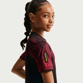 CANADA X NOCTA X NIKE "X2" KIDS DRI-FIT PREMATCH JERSEY - BLACK / GYM RED