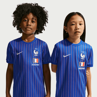 FRANCE X JACQUEMUS X NIKE "X2" YOUTH PREMATCH JERSEY - GAME ROYAL / UNIVERSITY RED