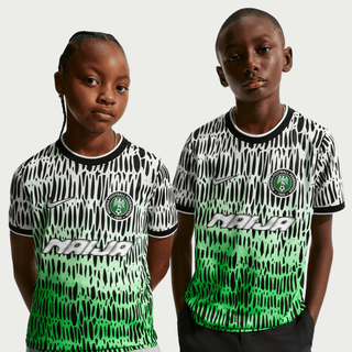 NIGERIA X SLAWN X NIKE "X2" KIDS PREMATCH JERSEY - BLACK / WHITE