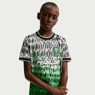 NIGERIA X SLAWN X NIKE "X2" KIDS PREMATCH JERSEY - BLACK / WHITE