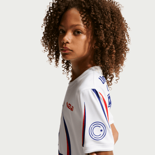 USA X V.A.A. X NIKE "X2" KIDS PREMATCH JERSEY - WHITE / DEEP ROYAL BLUE