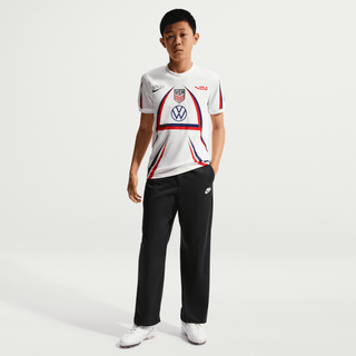 USA X V.A.A. X NIKE "X2" KIDS PREMATCH JERSEY - WHITE / DEEP ROYAL BLUE