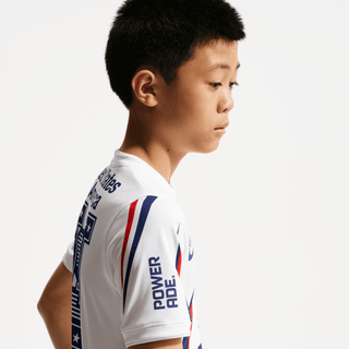 USA X V.A.A. X NIKE "X2" KIDS PREMATCH JERSEY - WHITE / DEEP ROYAL BLUE