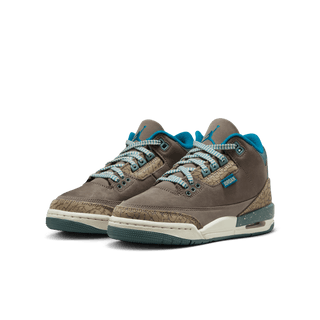 AIR JORDAN 3 RETRO (GS) "WE OUTSIDE" - OLIVE GREY