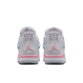AIR JORDAN 4 RETRO (GS) - WHITE / MEDIUM SOFT PINK / VAPOR GREEN