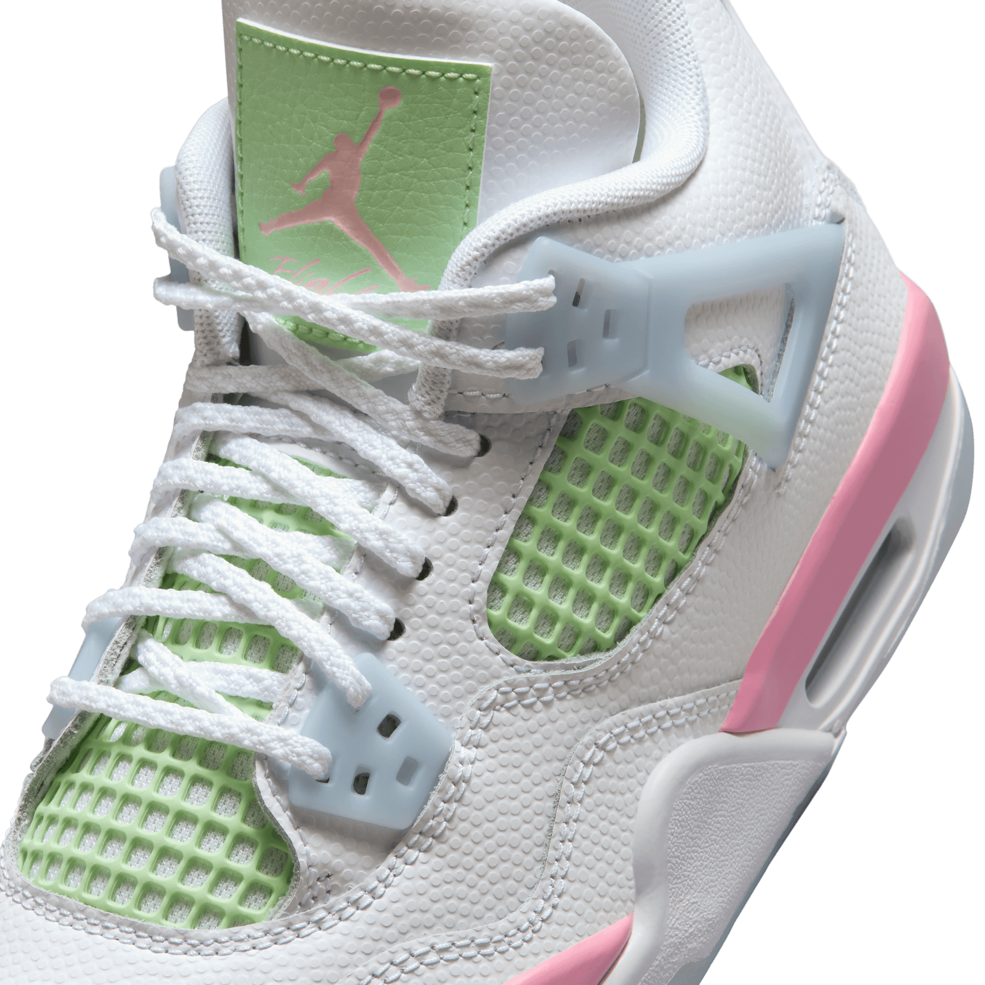 retro 4 pink and green
