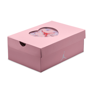 AIR JORDAN 4 RETRO (GS) - WHITE / MEDIUM SOFT PINK / VAPOR GREEN