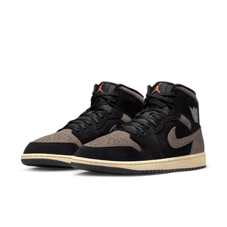 AIR JORDAN 1 MID SE - BLACK / OLIVE GREY
