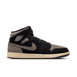 AIR JORDAN 1 MID SE - BLACK / OLIVE GREY