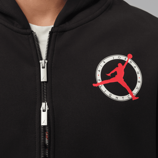 JORDAN FLIGHT CLUB FULL-ZIP FLEECE HOODIE - BLACK