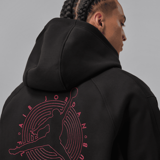 JORDAN FLIGHT CLUB FULL-ZIP FLEECE HOODIE - BLACK