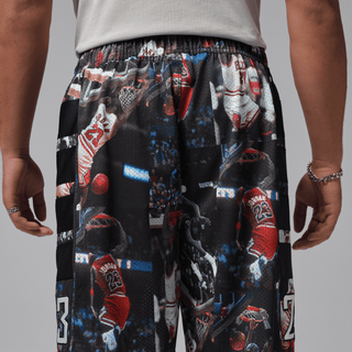 JORDAN FLIGHT PRINTED CAT SCRATCH SHORTS - BLACK / MULTI