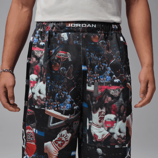 JORDAN FLIGHT PRINTED CAT SCRATCH SHORTS - BLACK / MULTI