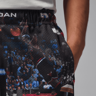 JORDAN FLIGHT PRINTED CAT SCRATCH SHORTS - BLACK / MULTI