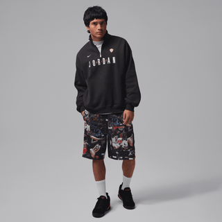 JORDAN FLIGHT PRINTED CAT SCRATCH SHORTS - BLACK / MULTI