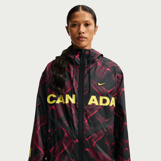 CANADA X NOCTA X NIKE "X2" ANTHEM JACKET - BLACK / UNIVERSITY RED