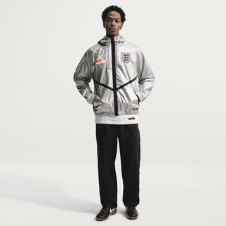 ENGLAND X PALACE X NIKE "X2" ANTHEM JACKET - PEWTER GREY / BRIGHT CRIMSON