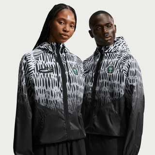 NIGERIA X SLAWN X NIKE "X2" ANTHEM JACKET - BLACK / WHITE