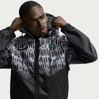 NIGERIA X SLAWN X NIKE "X2" ANTHEM JACKET - BLACK / WHITE