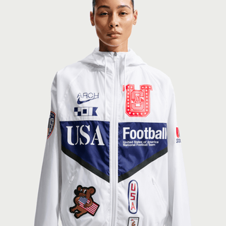 USA X V.A.A. X NIKE "X2" ANTHEM JACKET - WHITE / DEEP ROYAL BLUE