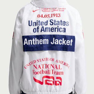 USA X V.A.A. X NIKE "X2" ANTHEM JACKET - WHITE / DEEP ROYAL BLUE