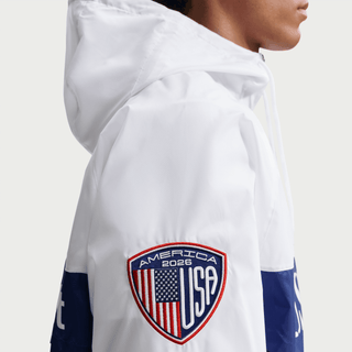 USA X V.A.A. X NIKE "X2" ANTHEM JACKET - WHITE / DEEP ROYAL BLUE