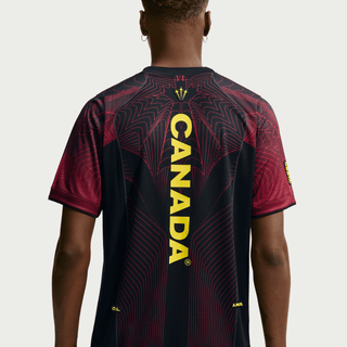 CANADA X NOCTA X NIKE "X2" DRI-FIT PREMATCH JERSEY - BLACK / UNIVERSITY RED