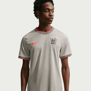 ENGLAND X PALACE X NIKE "X2" DRI-FIT ACADEMY PREMATCH JERSEY - PEWTER GREY / BRIGHT CRIMSON