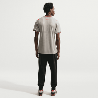 ENGLAND X PALACE X NIKE "X2" DRI-FIT ACADEMY PREMATCH JERSEY - PEWTER GREY / BRIGHT CRIMSON