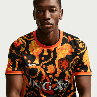 NETHERLANDS X PATTA X NIKE "X2" PREMATCH JERSEY - BLACK / ORANGE