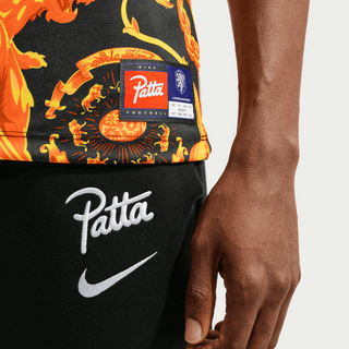 NETHERLANDS X PATTA X NIKE "X2" PREMATCH JERSEY - BLACK / ORANGE